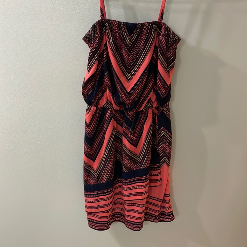 Express pink and navy summer dress 💗💙